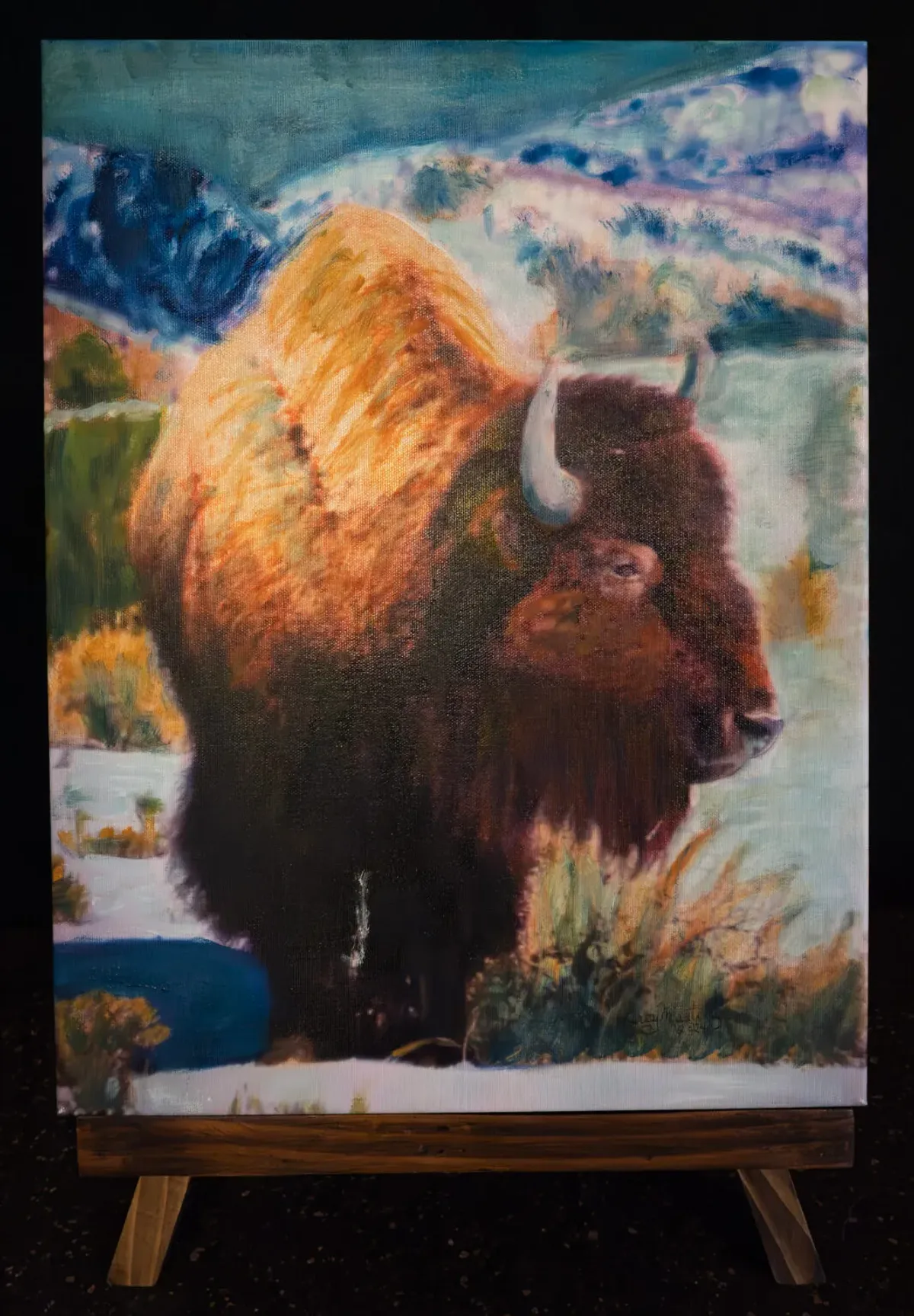 Second Place - YELLOWSTONE BUFFALO by Leroy Martinez