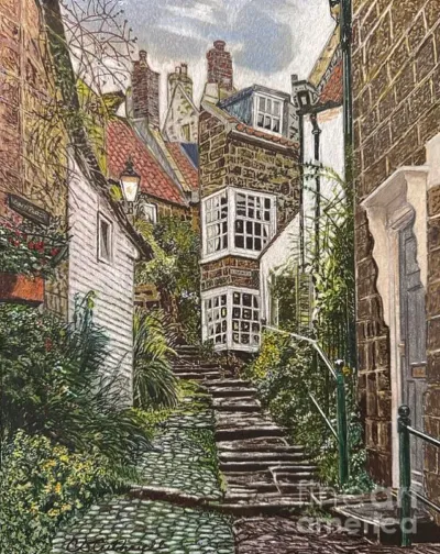 Cobbled Steps Alleyway