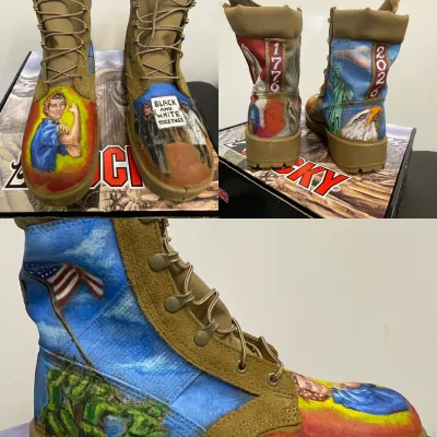 American Narrative Combat Boots