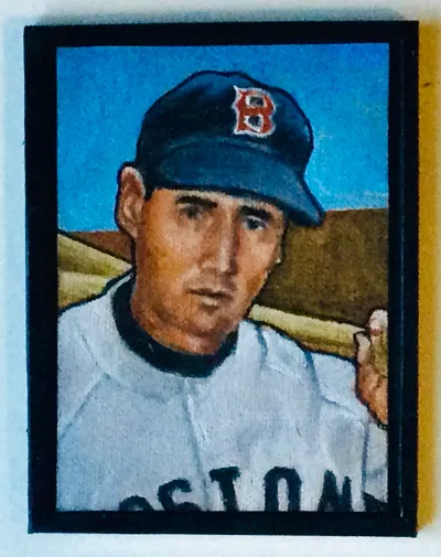 Vintage Boston Baseball Player