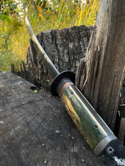 Full Lug Integral Takedown Wakizashi With Ancient Mammoth Ivory (1 of 2 in existence)