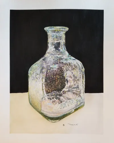 Textured Tequila Bottle